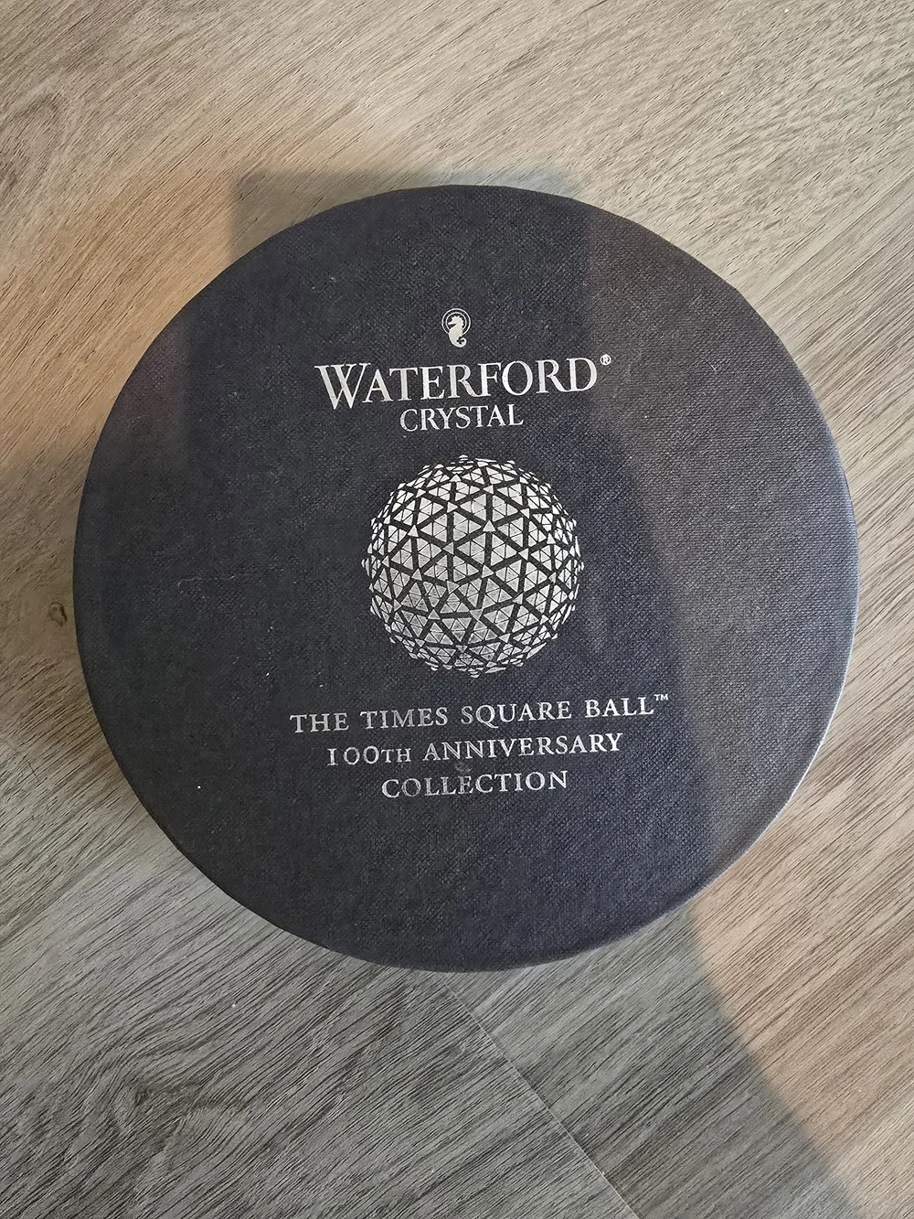 Waterford Crystal Clear Faceted Ornament with Silver Top